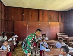 Satgas Yonif 123/Rajawali Gelar GADIK di Empat Pos, Pererat Hubungan TNI dengan Masyarakat Lewat Pembelajaran