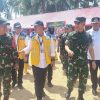 Kasum TNI Tinjau Pembangunan Hunian Sementara di Desa Napa Tapanuli Selatan