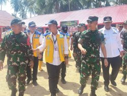 Kasum TNI Tinjau Pembangunan Hunian Sementara di Desa Napa Tapanuli Selatan