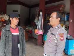 Dengan Penuh Keakraban, Bripka Albasit Titipkan Pesan Kamtibmas kepada Warga Desa Karangan