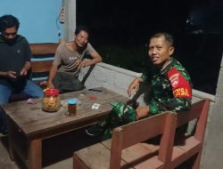 Babinsa Ajak Warga Jaga Kondusifitas Wilayah