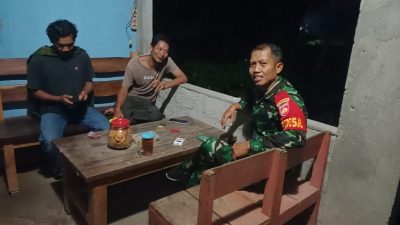 Babinsa Ajak Warga Jaga Kondusifitas Wilayah