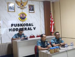 Koderal V dan Kotama TNI AL Diskusi Pembentukan Satsiber Bersama Pangkoarmada RI