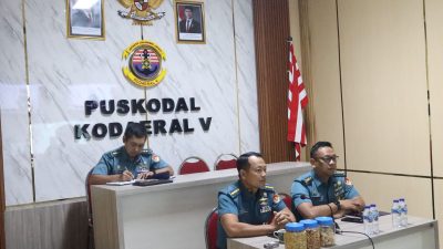 Koderal V dan Kotama TNI AL Diskusi Pembentukan Satsiber Bersama Pangkoarmada RI