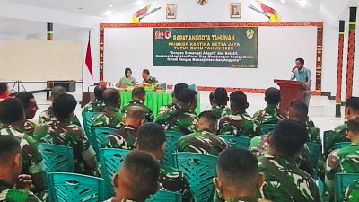 RAT Primkop Kartika Setya Jaya Kodim 1707/Merauke Tegaskan Komitmen Kesejahteraan Anggota