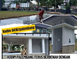 Kodim 0418/Palembang Bangun Rumah Jaga dan Ruang Piket, Tingkatkan Kesiapsiagaan Personel
