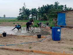 Percepat Hunian Layak, Koramil 29/Langkahan Kawal Pembangunan 118 Unit Huntara