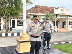 Siap Amankan Malam Tahun Baru, Polres Mesuji Gelar Apel Pasukan Operasi Lilin 2025