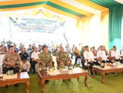 Kasdim Palembang Hadiri Vicon Panen Raya Nasional dan Pengumuman Swasembada Pangan 2025
