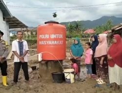 Polri Bangun Puluhan Sumur Bor, Warga Padang Pariaman Mulai Nikmati Air Bersih Pascabencana