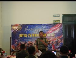 Syukuran HUT Ke-75 Penerangan TNI AD, Kapendam II/Sriwijaya : “Integritas Dalam Bekerja Harus Selalu Dijaga