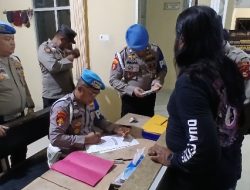 Bidpropam Polda Sumsel Gelar Ops Gaktiblin di Polsek Bayung Lencir, Tes Urine negatif