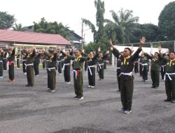 Ujian Kenaikan Tingkat Pencak Silat Militer Korem 044/Gapo Digelar di Balai Prajurit Sudirman
