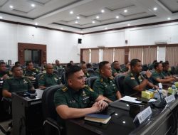 Itdam II/Sriwijaya Awali Pengawasan Audit di Makodam II/Sriwijaya Dengan Taklimat Awal