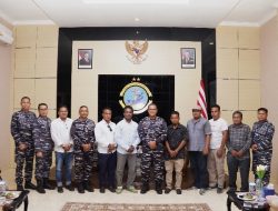 Jalin Silaturahmi, Ketua Himpunan Nelayan Seluruh Indonesia Papua Barat Daya dan Kota Sorong Kunjungi Kodaeral XIV