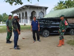 BNPB Bersama Koramil 09/Seunuddon Tinjau Kesiapan Lahan Huntara di Seunuddon