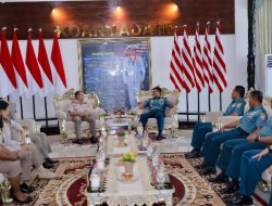 Panglima Armada III Terima Kunjungan Kepala Balai Karantina Hewan, Ikan, dan Tumbuhan Provinsi PBD