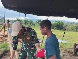 Pos Tarub Satgas Yonif 751/VJS Gelar Kelas Calistung di Lapangan Serba Guna: Bekali Anak Perbatasan, Bangun Generasi Papua Lebih Maju