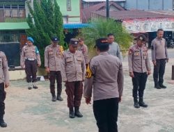 Pimpin Apel Pagi, Kapolsek Mempawah Hulu Tegaskan Personel Tetap Disiplin