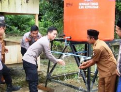 Mahasiswa STIK Angkatan 83 Bangun Sumur Bor untuk Warga Woyla Barat Aceh Barat, Diresmikan Kapolres Aceh Barat