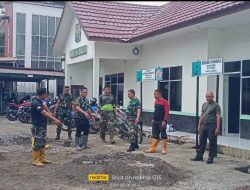 Danramil Makrayu Pimpin Langsung Pengecoran, Makoramil Kini Berbenah Total