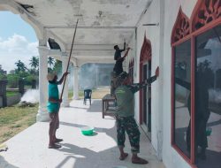 Tuntas 100%, Koramil 09/Snd dan Warga Rampungkan Pengecatan Meunasah Tanjong Dama