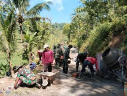Kemanunggalan TNI Dan Masyarakat Sudah Terlihat Saat Pra TMMD Reguler Ke – 127