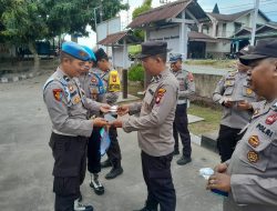Gaktibplin di Polsek Mandor, Wujud Komitmen Polres Landak Jaga Marwah Polri