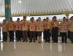 Pasiter Kodim Sleman Hadiri Pelantikan dan Pengukuhan Kwarcab Sleman