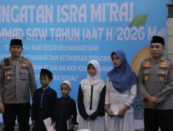 Tim Hadroh Brimob Metro Jaya Iringi Peringatan Isra Mi’raj di Polda Metro Jaya