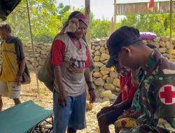 Pos Selal Satgas Yonif 751/VJS Gelar Pengobatan Gratis: Warga Kampung Beringin–Kalomdol Merasa Sangat Terbantu