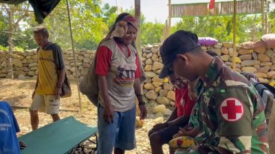Pos Selal Satgas Yonif 751/VJS Gelar Pengobatan Gratis: Warga Kampung Beringin–Kalomdol Merasa Sangat Terbantu