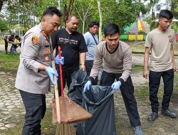 Dukung Program ASRI Presiden RI, Kapolres Mesuji Pimpin Aksi Bersih Lingkungan