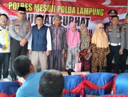 Polres Mesuji Hadir di Tengah Masyarakat Lewat Jumat Curhat di Desa Tanjung Harapan