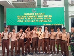 Donor Darah di Makodim 0418/Palembang Semarakkan HUT Persit KCK ke-80, Siswa SMA Binaan Babinsa Turut Berpartisipasi
