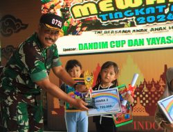 Kodim 0725/Sragen bersama Yayasan Kartika Jaya gelar lomba mewarnai