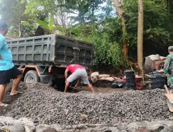 Demi Kelancaran Pembangunan Satgas Pra TMMD Terima Droping Material