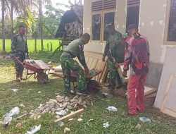 Percepat Hunian Layak, Koramil 15/Matangkuli Kebut Pembangunan Rumah Dhuafa