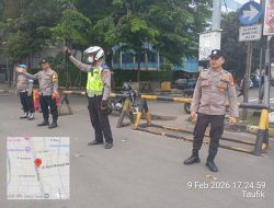 Polsek Metro Tamansari Gelar Ploting Sore, Antisipasi Macet dan Kejahatan Jalanan