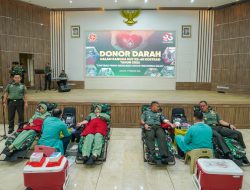 Sentuhan Kepedulian, Kostrad Gelar Donor Darah Sambut HUT ke-65