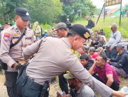Polres Mesuji Kedepankan Pendekatan Humanis Saat Pengamanan Aksi Massa di PT Silva Inhutani