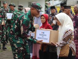 Usai Upacara Pembukaan TMMD, Kodim 0732/Sleman Bagi Sembako
