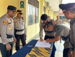 Polres Maybrat Gelar Upacara Serah Terima dan Pelantikan Sejumlah Pejabat