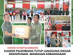 Kasdim 0418/Palembang Tutup Diksar Petugas Teknik PLN, Tegakkan Disiplin dan Nasionalisme Harga Mati