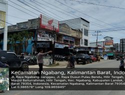 Polsek Ngabang Laksanakan Pengamanan Shalat Jumat di Masjid Baiturrahman