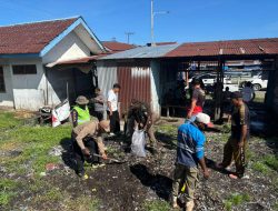Kodim 1705/Nabire Bersama Polri, Pemda dan Masyarakat Laksanakan Pembersihan di Pasar Kalibobo