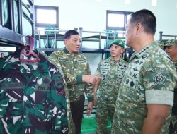 Pangdam l/BB dampingi Menteri Pertahanan RI Tinjau Markas Yonif TP 852/ABY di Kabupaten Deli Serdang