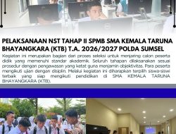 NST Tahap II SMA Kemala Taruna Bhayangkara Digelar di Polda Sumsel, Seleksi Berjalan Transparan dan Ketat