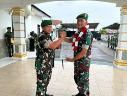 Dandim 0103/Aceh Utara Pimpin Tradisi Penerimaan Warga Baru dan Wisuda Purnawira