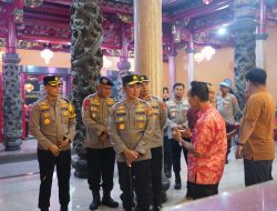 Pastikan Malam Imlek Aman, Kapolda Sumsel Tinjau Pengamanan Sejumlah Klenteng di Palembang